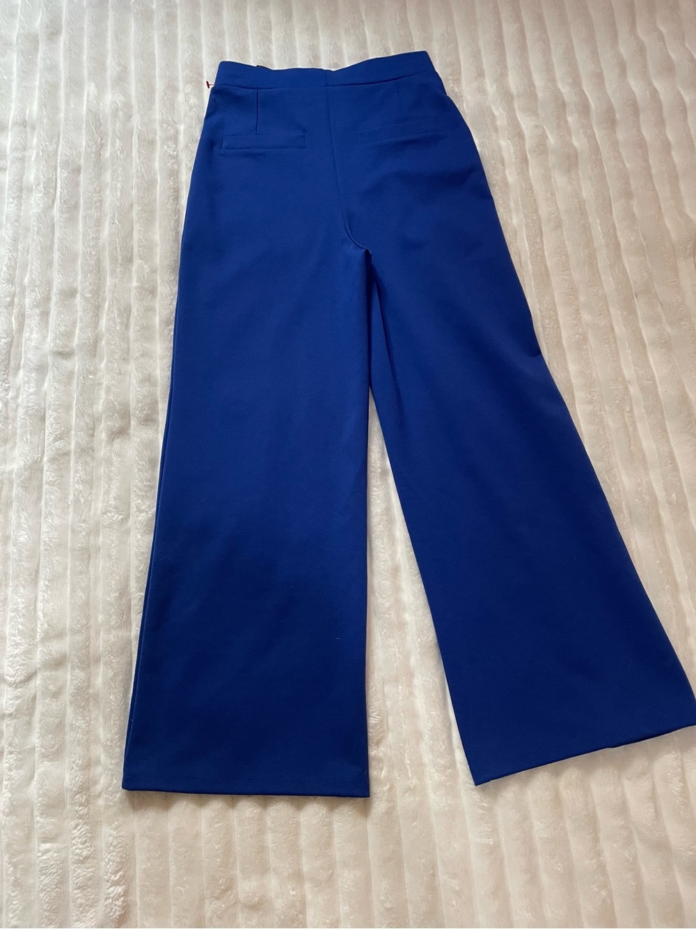 H&M High-Rise Wide Leg Pants in Cobalt Blue - Picture 3 of 14